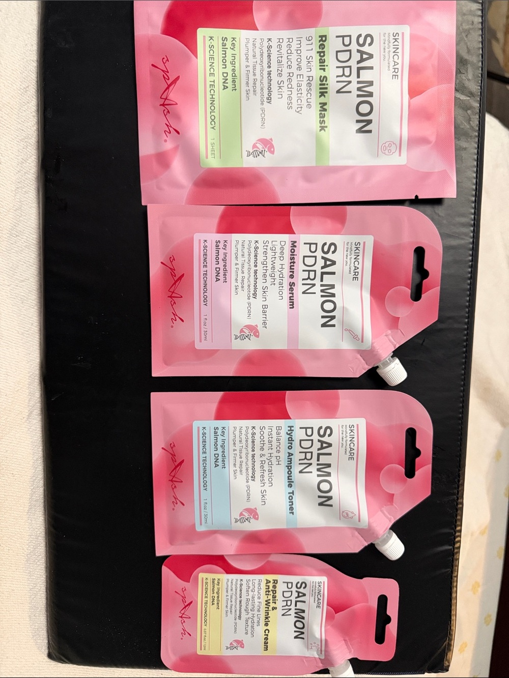 Salomon Pink Hydrating PDRN Skincare Pouch Set